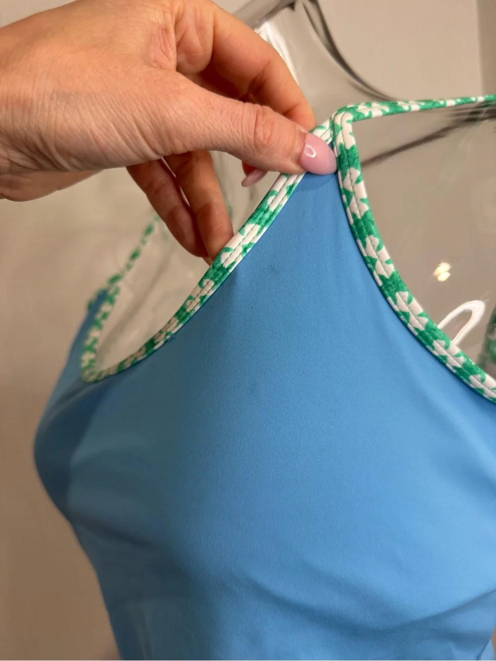 Roller Rabbit x Target Swim Top. Blue/Green. Large. - Picture 5 of 6